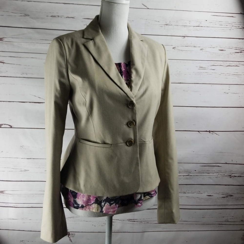 Tan Ann Taylor Blazer Size 4